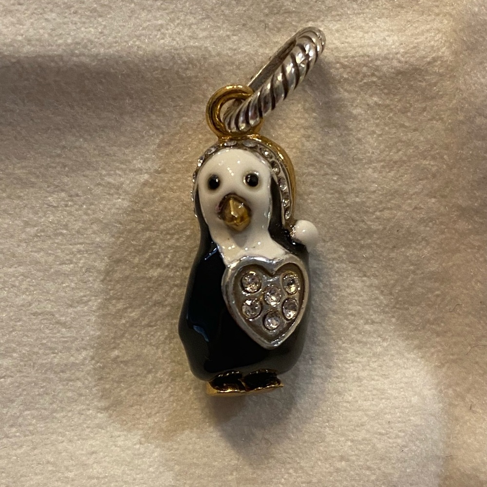 NWOT Brighton Penguin Charm For Bracelet or Necklace